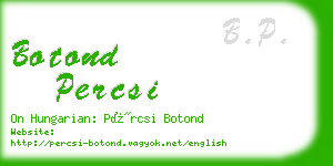 botond percsi business card